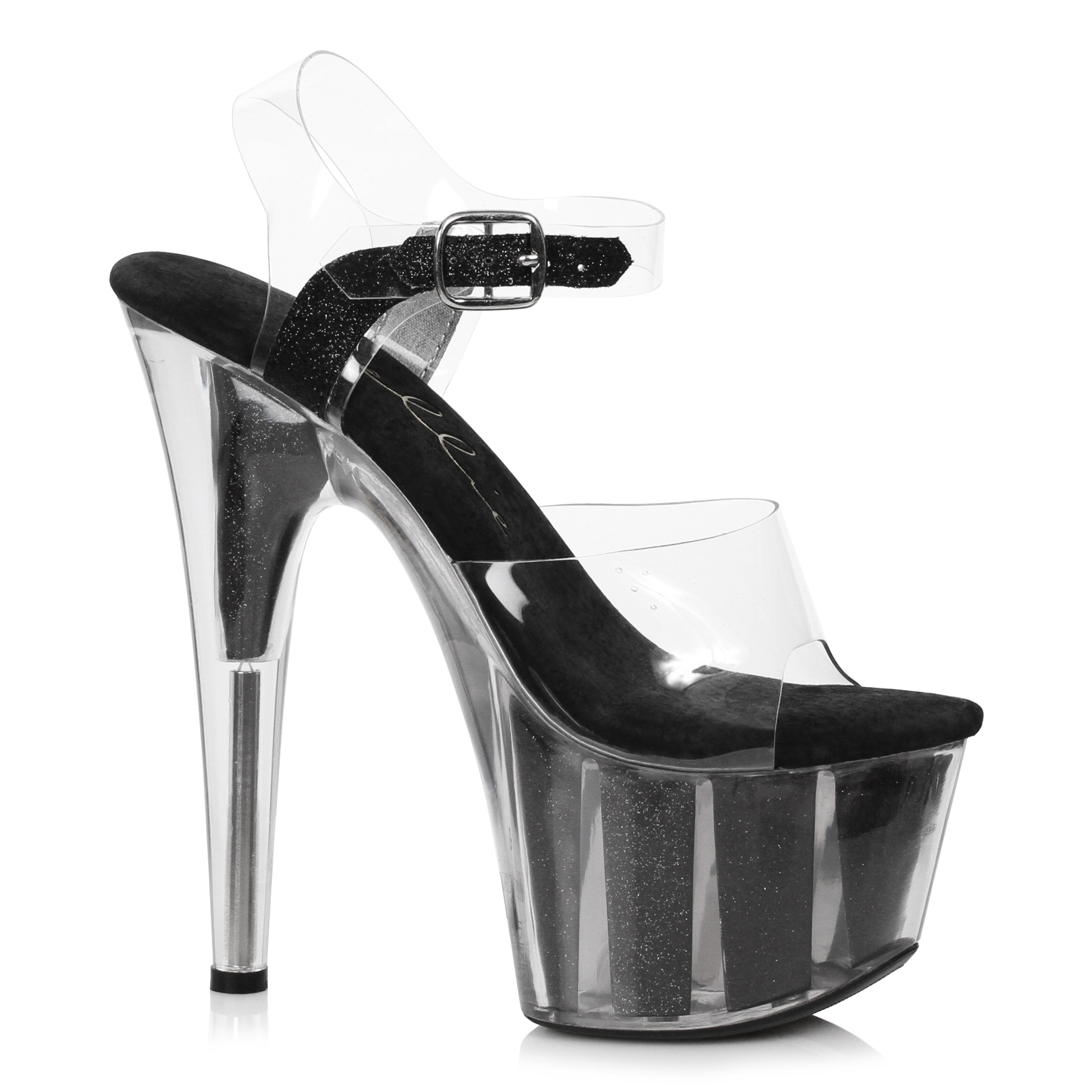 Ellie Shoes Platform voor heren, Zwart, Medium